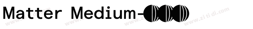 Matter Medium字体转换
